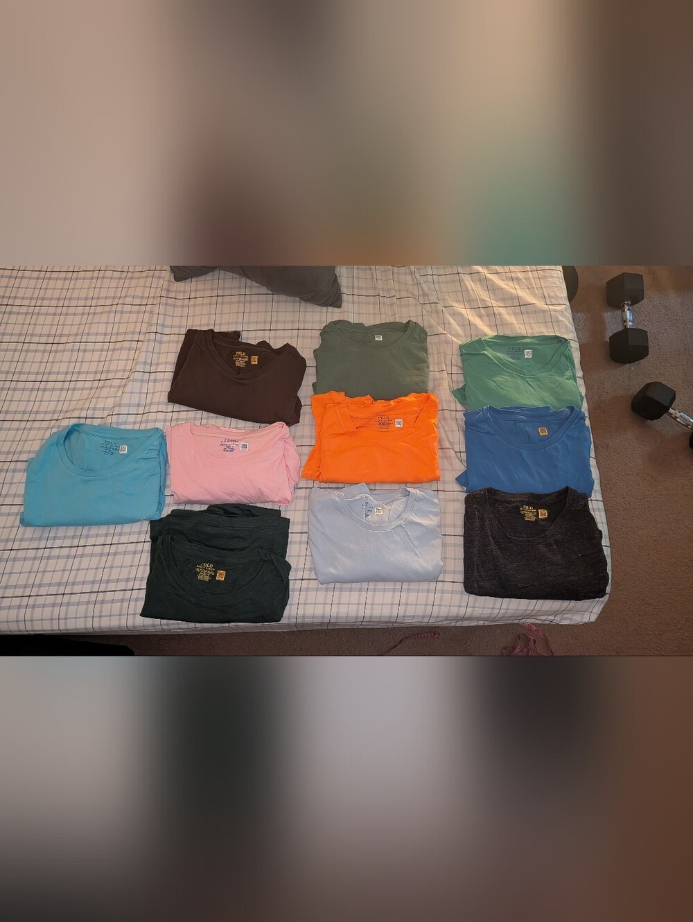 Polo Ralph Lauren Men's Classic Fit Crew Neck T-Shirt Bundle x25 NWOT Size XXL